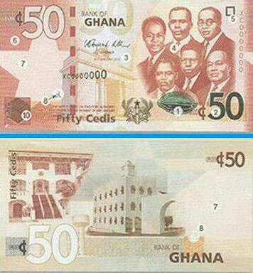 A Ghana fifty cedi banknote, the local currency at the centre of the cedi-dollar exchange rate story