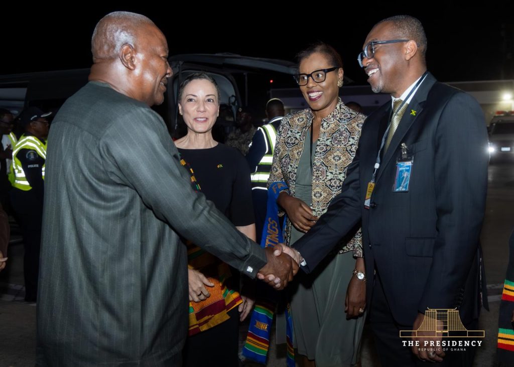 President John Mahama during his official state visit to Jamaica in August 2026