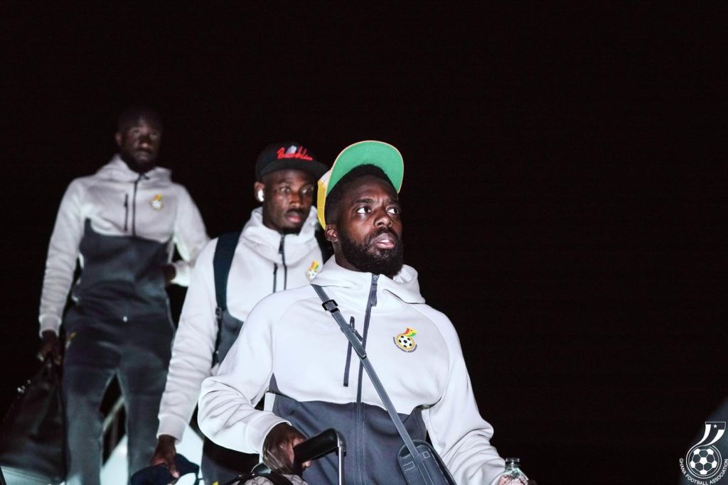 Black Stars players and Ghana Football Association officials arriving in the United States ahead of the 2026 FIFA World Cup