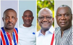 NPP Chairmanship race: John Boadu draws No. 1, Crabbe No. 2, Afoko No. 3, Boakye Agyarko No. 4